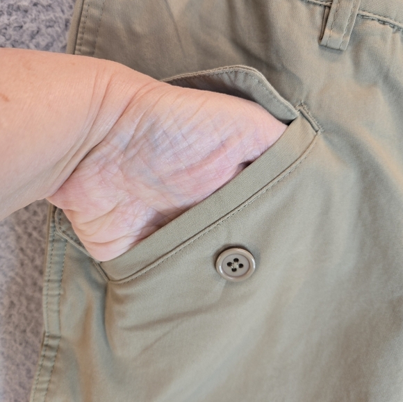 Kut From The Kloth Women's Pants Sz 8 All Cotton Beige Taper Leg Casual Comfort - Picture 6 of 15